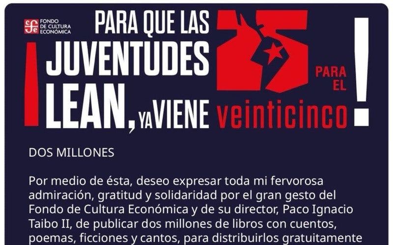 ¡Para que las juventudes lean! #25ParaEl25