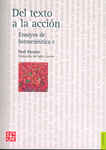 Del texto a la acción. Ensayos de hermenéutica, II