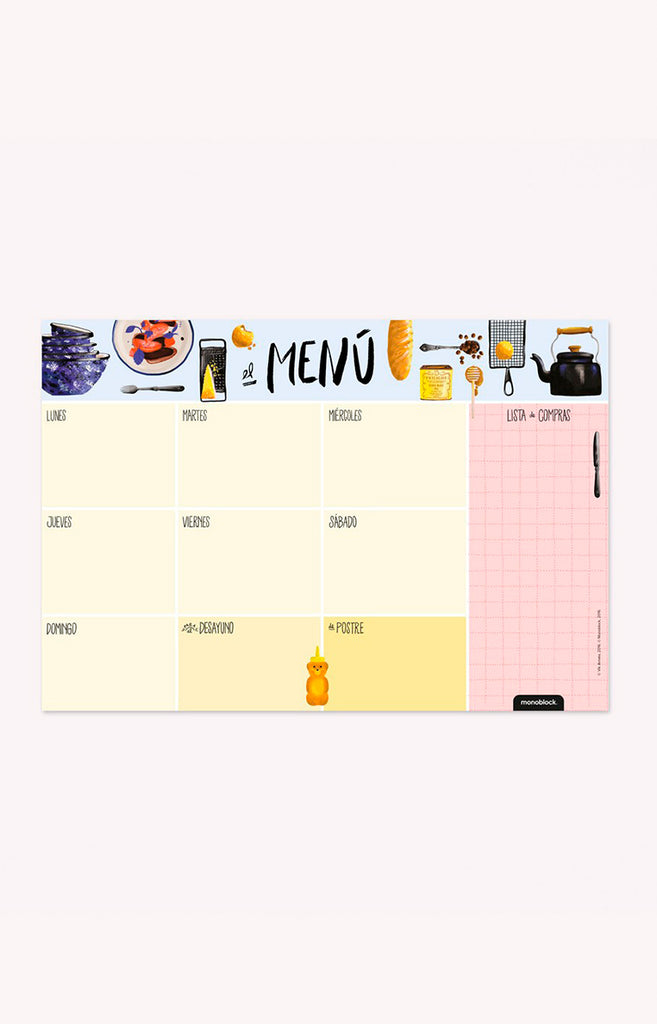 Planner Imantado - Happimess - Menu