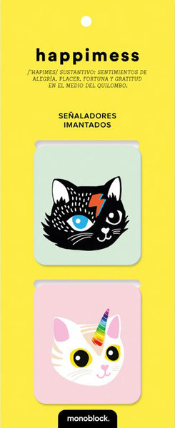 Señalador imantado x2 - Happimess - Gatitos