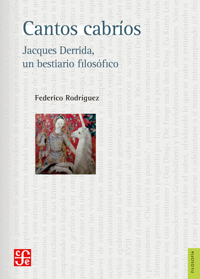 Cantos cabrios. Jacques Derrida, un bestiario filosófico